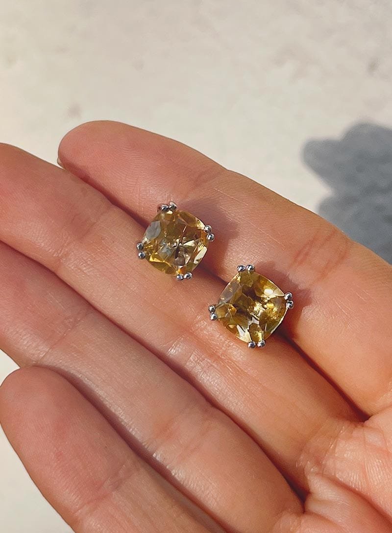 Aretes de Citrino